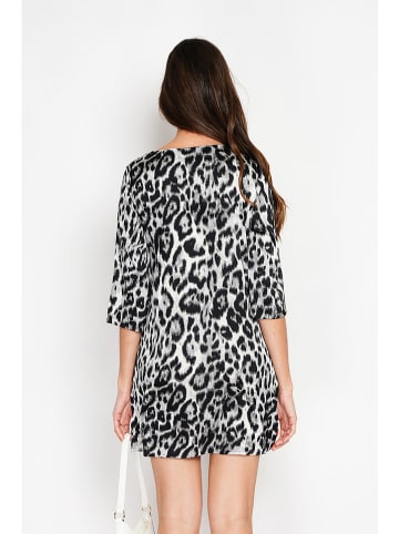 William de Faye Kleid in Schwarz/ Weiß