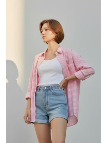 William de Faye Koszula w kolorze jasnoróżowo-białym