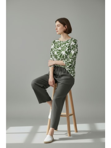 William de Faye Blouse groen/wit