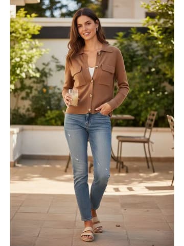 William de Faye Kardigan w kolorze jasnobrązowym