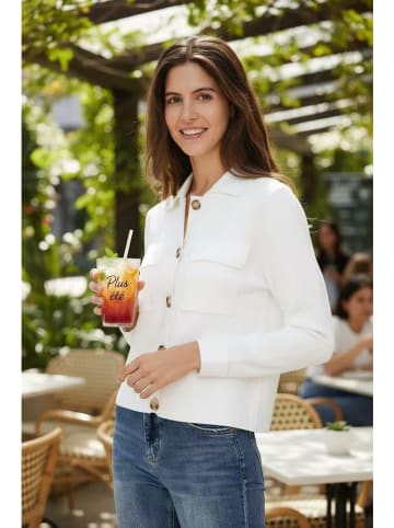 William de Faye Cardigan in Weiß