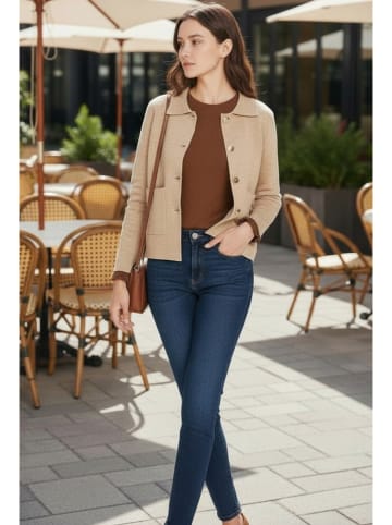 William de Faye Cardigan in Beige
