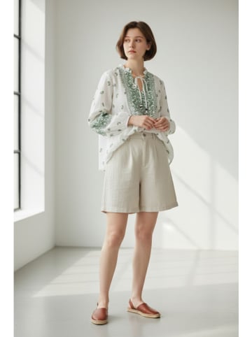 William de Faye Blouse wit/groen