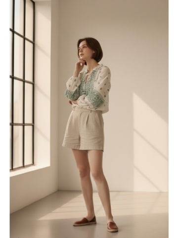 William de Faye Bluzka w kolorze biało-zielonym