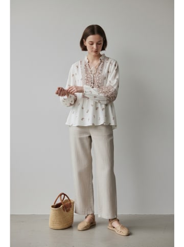 William de Faye Bluzka w kolorze biało-jasnobrązowym