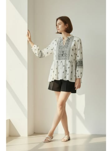 William de Faye Bluzka w kolorze biało-szarym