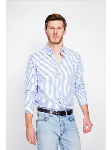 William de Faye Koszula w kolorze niebiesko-białym