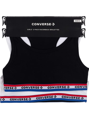 Converse Topy (2 szt.) w kolorze czarnym i białym