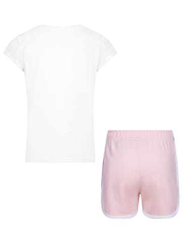 Converse 2-delige outfit wit/lichtroze