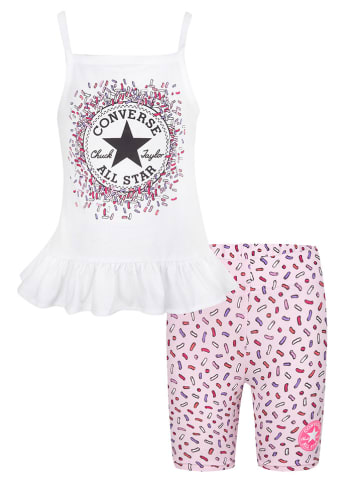 Converse 2-delige outfit crème/lichtroze