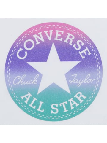 Converse 2-delige outfit wit/paars/blauw