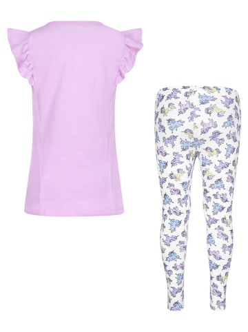 Converse 2-delige outfit lila/wit