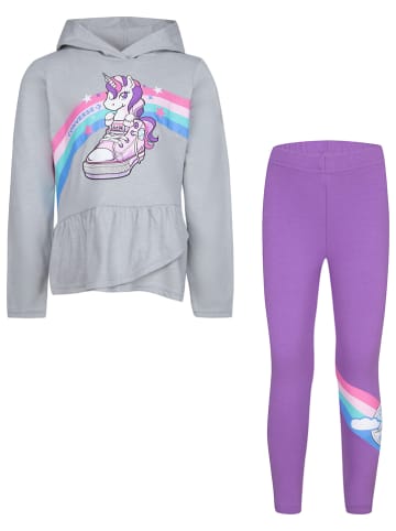 Converse 2tlg. Outfit in Grau/ Lila
