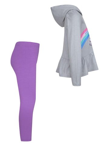 Converse 2-delige outfit grijs/paars