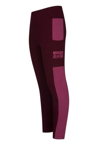 Converse Legginsy w kolorze ciemnoczerwonym