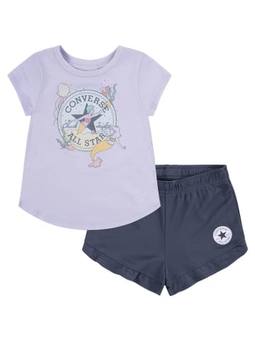 Converse 2-delige outfit paars/donkerblauw