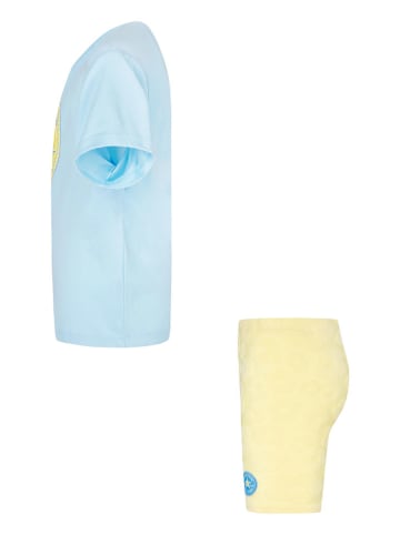 Converse 2-delige outfit lichtblauw/geel