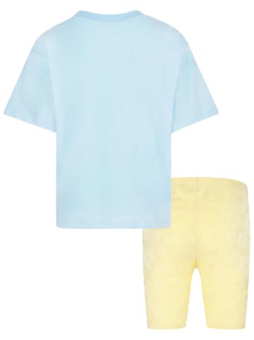 Converse 2-delige outfit lichtblauw/geel