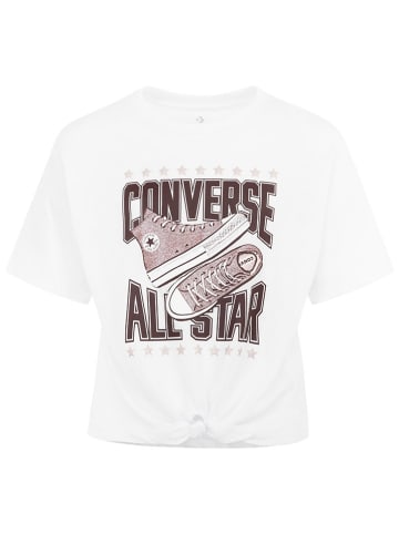 Converse Shirt in Weiß/ Braun