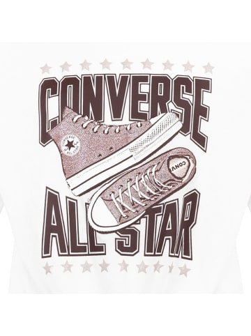 Converse Shirt wit/bruin