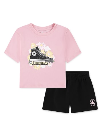 Converse 2-delige outfit lichtroze/zwart