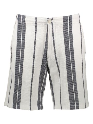 SELECTED HOMME Shorts in Weiß/ Dunkelblau