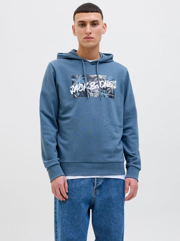 Jack & Jones Hoodie "Hawaii" blauw