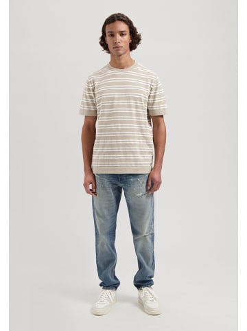 DSTREZZED Shirt in Taupe/ Weiß