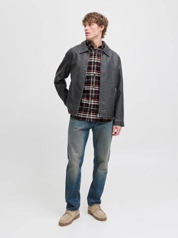 Jack & Jones Koszula "James" w kolorze czarno-pomarańczowo-kremowym