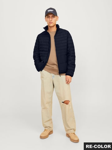 Jack & Jones Doorgestikte jas donkerblauw