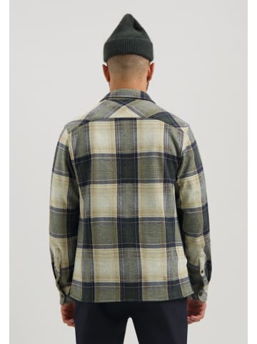 DSTREZZED Hemd in Dunkelblau/ Beige