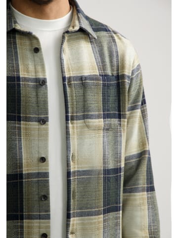 DSTREZZED Hemd in Dunkelblau/ Beige