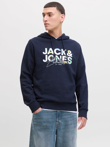 Jack & Jones Hoodie "Geplas" donkerblauw