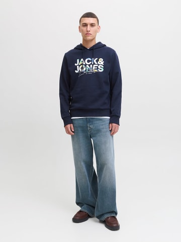 Jack & Jones Bluza "Geplas" w kolorze granatowym