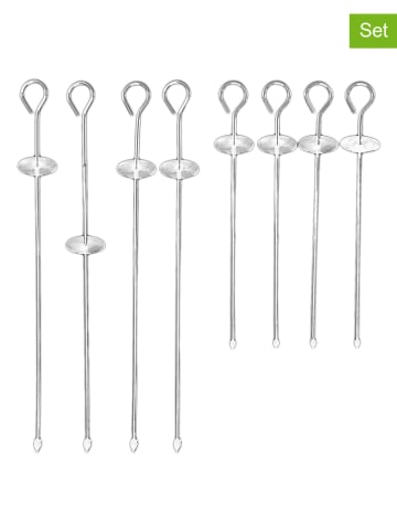 Maximex 8-delige set: roestvrijstalen grillspiezen