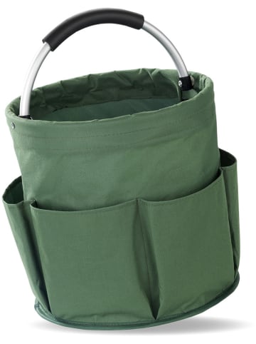 Wenko Gartenkorb "Maximex" in Grün - (H)26,5 x Ø 28 cm