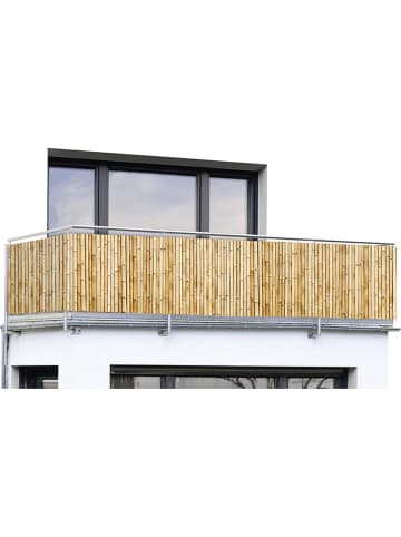 Wenko Balkon-privacyscherm lichtbruin - (B)500 x (H)85 cm
