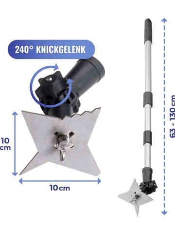 Wenko 4-zębowy skrobak w kolorze czarno-srebrnym do fug - Ø 10 cm