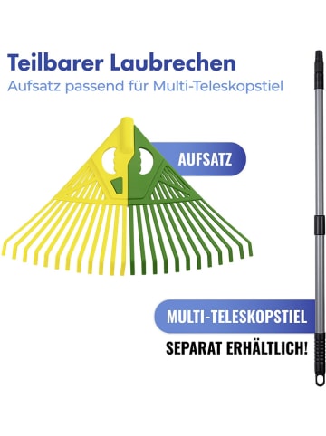 Wenko Laubrechen in Gelb/ Grün - (B)45,5 x (H)56 cm