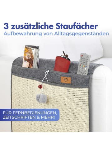 Maximex Kattenkrabmat grijs/beige - (L)128 x (B)45 cm