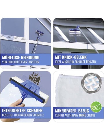 Wenko Raamwisser blauw - (B)25 x (H)83 cm