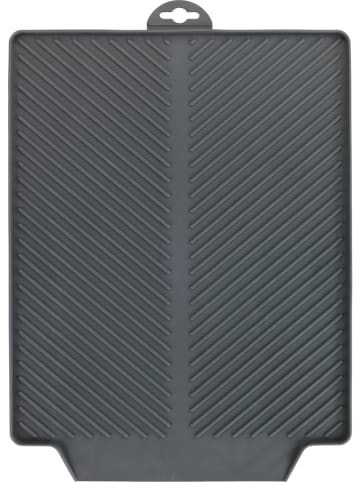 Wenko Afdruipmat "Linea" grijs - (B)40 x (H)3 x (D)30 cm