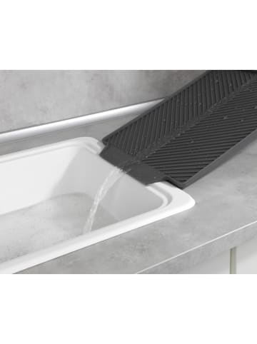 Wenko Abtropfmatte "Linea" in Grau - (B)40 x (H)3 x (T)30 cm