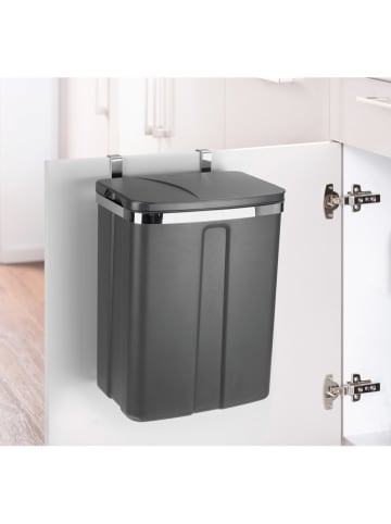 Wenko Tür-Abfalleimer in Anthrazit - 12 l