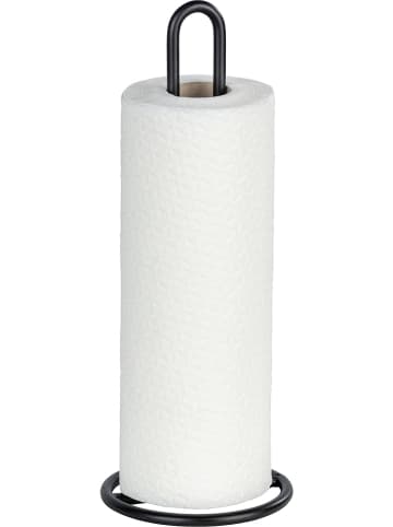 Wenko Küchenrollenhalter in Schwarz - (H)32,5 x Ø 12,5 cm
