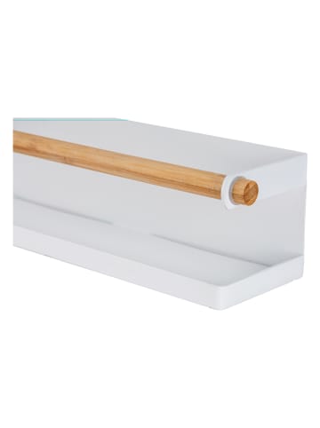 Wenko Uchwyt "Magna" w kolorze białym na ręcznik kuchenny - 32 x 8 x 8 cm