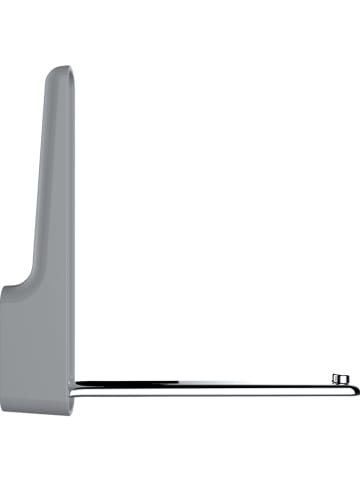 Wenko Klapphaken "Premium Omega" in Grau - (B)2,5 x (H)18 x (T)3,5 cm