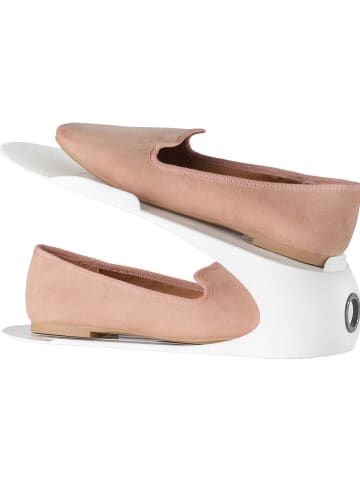 Wenko 4er-Set: Schuhhalter in Weiß - (B)29 x (H)15 x (T)11,5 cm