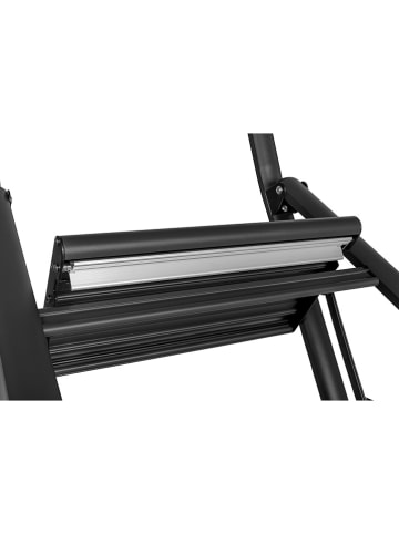 Wenko 2-stufige Klapptrittleiter in Schwarz - (B)45,5 x (H)84,5 x (T)43,5 cm