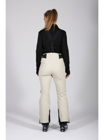 Maul Sport Spodnie narciarskie "Schneeflocke" w kolorze kremowym